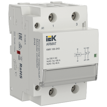 ARMAT Контактор модульный KMR 100А 230В AC 2НЗ IEK
