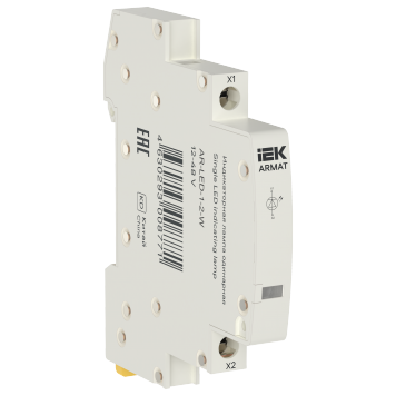 ARMAT Лампа инд. одинарная LED 12-48В AC/DC бел. IEK