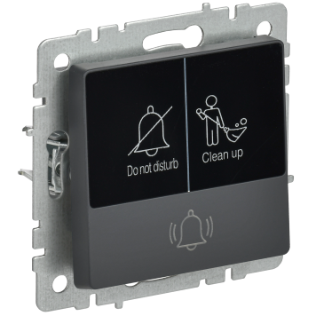 BRITE Кнопка звонка с инд. отел. 10А ВС10-1-9-БрГ граф. IEK