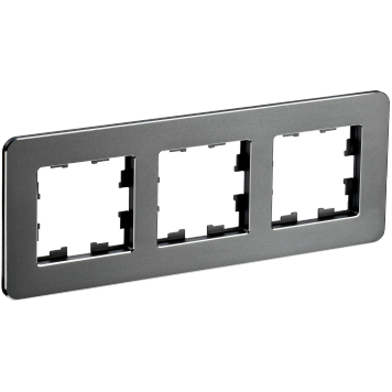 BRITE Рамка 3-мест. РУ-3-1-Бр металл титан RE IEK