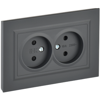 BRITE Роз. 2-я без з/к с з/ш 10А в сб. РСш12-2-БрГ граф. IEK