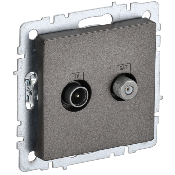 BRITE Роз. двойная TV+SAT РТВ/РСп12-БрТБ бр. IEK