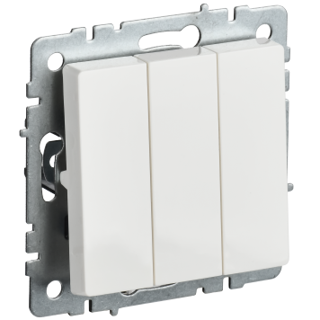 BRITE Выключ. 3-кл. 10А ВС10-3-0-БрБ бел.