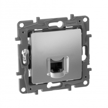 ETIKA Роз. комп. RJ45 кат.6 UTP алюм.