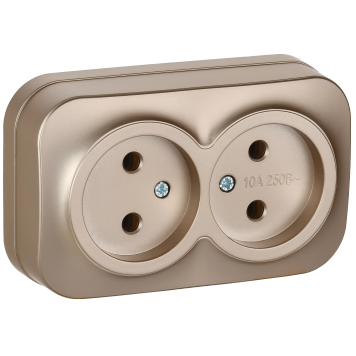 GLORY Роз. 2-я без з/к/ш о/у 10А РС22-2-ХШм шамп. м. IEK