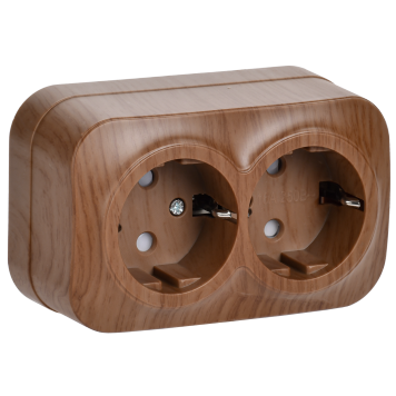 GLORY Роз. 2-я с з/к/ш о/у 16А РСш22-3-ХД дуб IEK