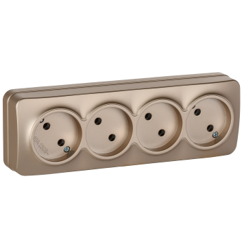 GLORY Роз. 4-я без з/к/ш о/у 10А РС24-2-ХШм шамп. м. IEK