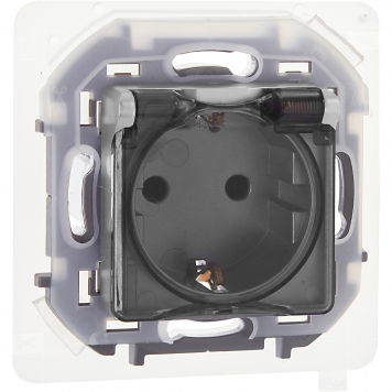 INSPIRIA Роз. с з/к/ш с кр. 16А IP44 алюм.