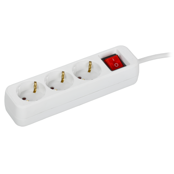 UMA Удлинитель У03К 3 места 1,5м 3х1мм2 10А бел. IEK