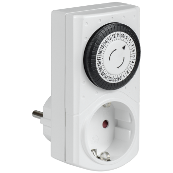 РТМ-1 Розетка-таймер механ. 30мин 24ч 48on/off 16А IP20 IEK