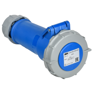 Розетка пер. ССИ-2132 16А-6ч 220В 2P+PE IP67 IEK