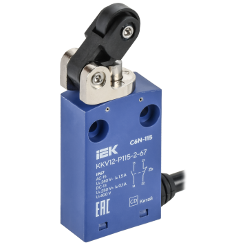 Выкл. конц. C6N-115 толк. с рыч. рол. лев. IP67 IEK