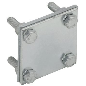 Заж. крес. с раз. пол.-пол. 30мм оц. сталь IEK