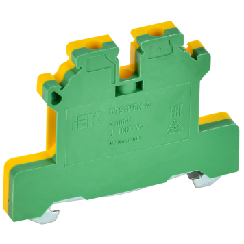 ARMAFIX Клемма винтовая CTS-PEN земля 4мм2 желто-зелен. IEK