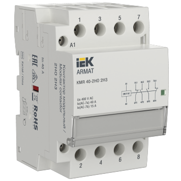 ARMAT Контактор модульный KMR 40А 230В AC 2НО 2НЗ IEK