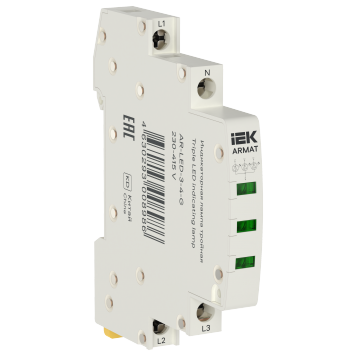 ARMAT Лампа инд. тройная LED 230-415В AC зел. IEK
