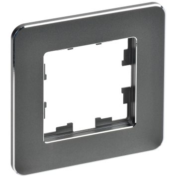 BRITE Рамка 1-мест. РУ-1-1-Бр металл титан RE IEK