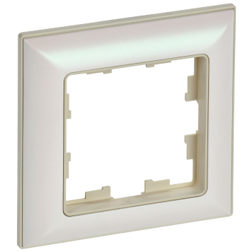 BRITE Рамка 1-мест. РУ-1-Бр беж./жемч. IEK