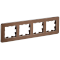 BRITE Рамка 4-мест. РУ-4-1-Бр металл коричн. RE AL IEK