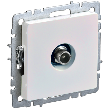 BRITE Роз. TV проходная РТВ10-0-БрЖ жемч. IEK