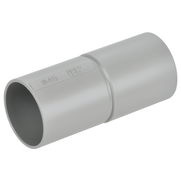 ELASTA Муфта труба-труба GI40G серая IEK