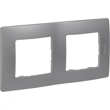 ETIKA Рамка 2-мест. алюм.