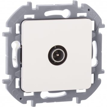 INSPIRIA Розетка TV проходная бел.