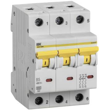 KARAT Авт. выкл. ВА47-60M 3P B 5А 6кА IEK