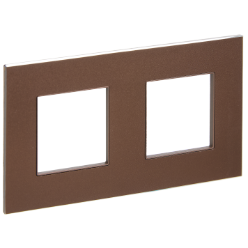 SKANDY Рамка 2-мест. SK-F32Br металл шоколад IEK