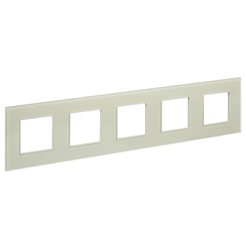 SKANDY Рамка 5-мест. SK-F25B стекло беж. IEK