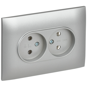 SKANDY Роз. 2-я без з/к/ш 10А в сб. SK-R10S сереб. IEK