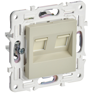 SKANDY Роз. комп. 2-ая RJ45 кат.6 SK-K04B беж. IEK