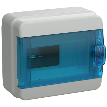 TEKFOR Корпус пласт. КМПн-8 IP65 син. прозр. дверь IEK