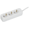 UMA Удлинитель У03 3 места 1,5м 3х1мм2 10А бел. IEK