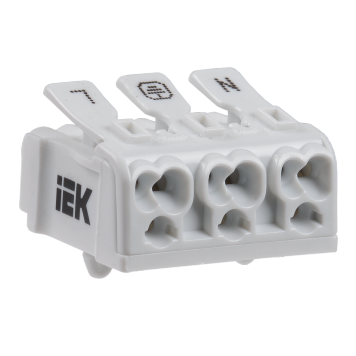 Клемма пружинная соединительная КСПн3-L+N+PE IEK