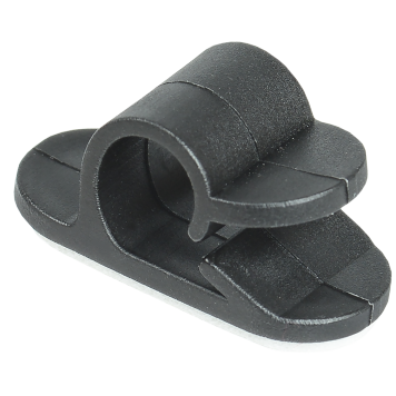 Клипса самоклеящаяся КС-1 черная (24шт) IEK