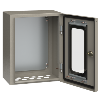 Корпус метал. ЩМП-1-0 (400х300х220) У2 IP54 пр. дв. IEK