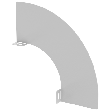 Перегородка разд. 100мм пов. верт. внеш. 90град RAL 9016 IEK