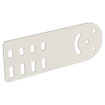 Пластина шарнирная h=80мм RAL 9016 IEK