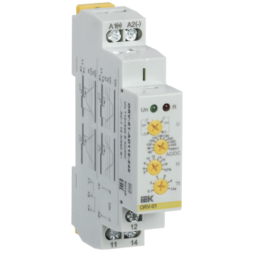 Реле напряжения ORV с блок. 1ф. 110-240В AC/DC IEK