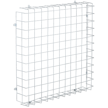 Решетка защитная для панели LED ДВО 660х660х95мм белая IEK