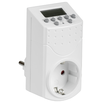 РТЭ-1 Розетка-таймер электр. 1мин 7дн 140on/off 16А IP20 IEK