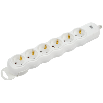 Розетка переносная разб. РПр06 6 мест IEK