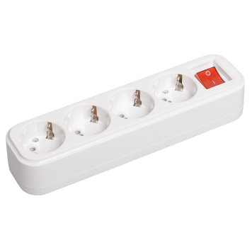 Розетка переносная разб. с выкл. К04В 4 места CLASSIC IEK