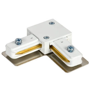 Соединитель L-обр. внутренний для 1Ф ШП белый IEK