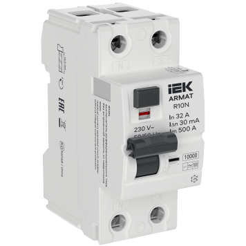 ARMAT ВДТ R10N 2P 32А 30мА тип B IEK