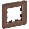 BRITE Рамка 1-мест. РУ-1-1-Бр металл коричн. RE AL IEK