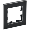 BRITE Рамка 1-мест. РУ-1-1-БрЧ металл черн. IEK