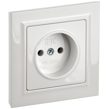 BRITE Роз. без з/к/ш 10А в сб. РСР10-1-0-БрБ бел. IEK