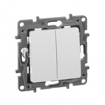 ETIKA Перекл. 2-кл. сх6/2 10АХ б/к бел.